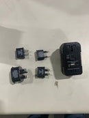 CONAIR TRAVEL SMART ALL-IN-ONE MULTIPLE SOCKET ADAPTER CONVERTER SET - BLACK - Like New
