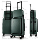 TRAVELARIM 20" CARRY ON LUGGAGE 22X14X9 AIRLINE APPROVED WHEELS - GREEN - Like New