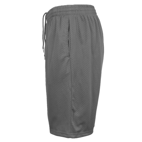 JUMP START MEN'S LIGHTWEIGHT BREATHABLE MOISTURE MESH SHORTS - M - CHARCOAL - Brand New