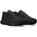 3026518 UNDER ARMOUR CHARGED PURSUIT 3 BIG LOGO MEN'S BLACK SIZE 11 - Like New