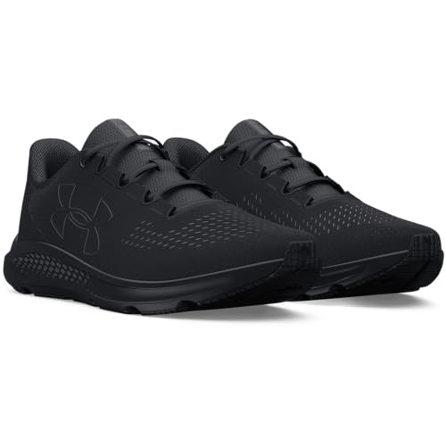 3026518 UNDER ARMOUR CHARGED PURSUIT 3 BIG LOGO MEN'S BLACK SIZE 11 - Like New
