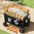 Portal 350L Collapsible Wagon Cart with Removable Canopy, 270LB Cart-Black - Like New