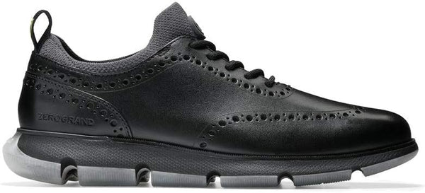COLEHAAN MENS 4.ZEROGRAND OXFORD - SIZE: MEN 10.5W (AU/UK M9.5) - BLACK/BLACK - Like New