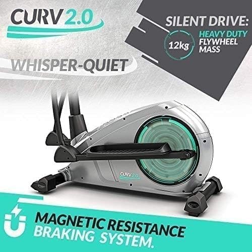 Bluefin Fitness Curv 2.0, Curv Mini, Elliptical Cross Trainers - Black/Gray - Like New