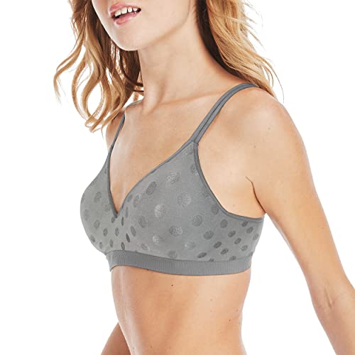 Hanes Women's Perfect Coverage Seamless T-Shirt Bra - Women's L (Charcoal) - Brand New