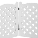 Etna 3 Panel Pet Gate - Trifold White Trellis Dog Gate for Stairs - Brand New