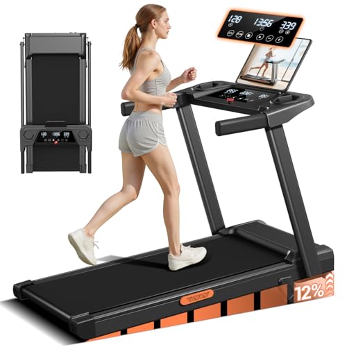 LONTEK 12% 3-in-1 Portable Treadmills, 300 lbs, 3.0HP Quiet Walking Pad - Like New
