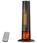 OYLUS TOWER SPACE HEATER 3D FLAME MODES BL-K21-DEWH - BLACK - Brand New