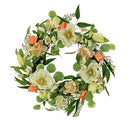 National Tree Company 22" Artificial Spring Wreath with Bloom - Pink/Multi - Like New