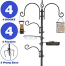 BIRD Feeding Station Pole Wild Bird Feeder Hanging Kit Planter Hanger Multi - Like New