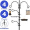 BIRD Feeding Station Pole Wild Bird Feeder Hanging Kit Planter Hanger Multi - Like New