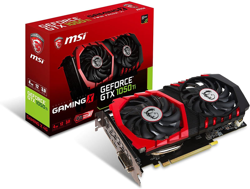 MSI Graphic Cards GTX 1050 TI 4GB GDDR5 GTX-1050-TI-GAMING-X-4G New