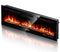 VISVEIL ELECTRIC FIREPLACE 60" REALISTIC FLAME HEATER - BLACK - Like New