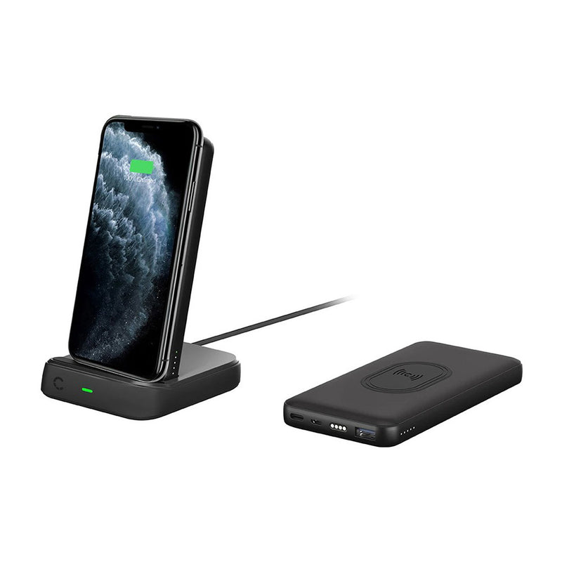 Cygnett ChargeUp Duo 10000mAh Wireless Powerbank Charging Dock CY3038PBCHE Black Like New