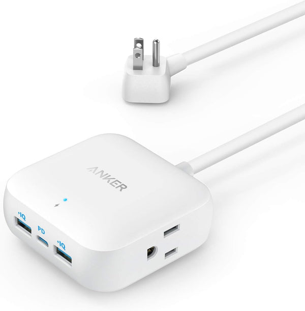 Anker Power Strip with USB C, 30W PowerPort Strip PD 2 Mini A9122 - WHITE Like New