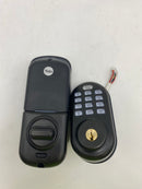 Yale Real Living Deadbolt with Push Button Keypad and Z-Wave - Black Like New