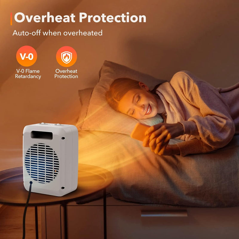 GIVEBEST ELECTRIC SPACE HEATER - WHITE - Like New