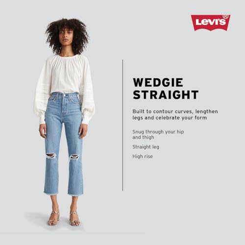 349640220 LEVI'S WOMEN'S WEDGIE STRAIGHT JEANS SIZE: WOMEN 30X28 MY MOMENT - Brand New