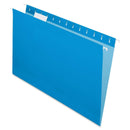 PENDaflex Recycled Hanging Folders Legal Size 1/5 Cut 25/BX 81623 - Blue - Like New