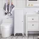 IRONMIX Home Storage Cabinet 2 Adjustable Shelves 1 Door Alloy Handle - White - Brand New