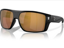 COSTA DEL MAR MEN'S DIEGO POLARIZED SUNGLASSES, 62 - MATTE BLACK/GOLD MIRRORED - Like New