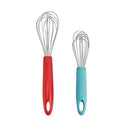 Chicago Metallic Whisks, Set Of 2 - Multicolor (Blue/Red) 5235285 - Brand New