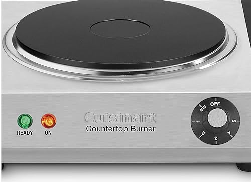 CUISINART CB-30FR SINGLE BURNER - CERTIFIED REFURBISHED - STAINLESS STEEL - Like New