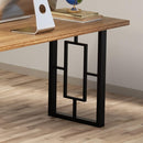 AINISIS Metal Table Legs 28 in H x 17.7 in W Square Set of 2 DIY  - Black Metal - Like New