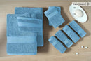 Beauty Set of 16, 100% Cotton Towels, Absorbent, Quick Dry, B0B374X6RR - Blue - Brand New