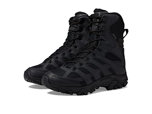 J003907 MEN'S MERRELL MOAB 3 8'' ZIP TACTICAL BOOTS SIZE BLACK/10 - Like New