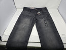 STONE MEN'S CASUAL FLEX STRETCH SLIM STRAIGHT JEANS SIZE: MEN 32X31 - JET BLACK - Brand New