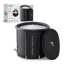 SHARPER IMAGE PORTABLE ICE BATH 31.5"X29.5" OVAL PLUNGE POOL - BLACK - Like New