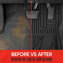 Motor Trend FlexTough™ Advanced Rubber Car Floor Mats Heavy Duty - Black - Like New