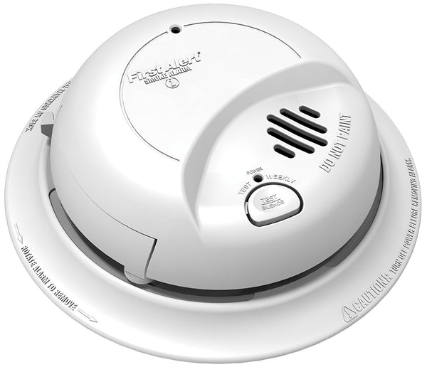 FIRST ALERT BRK FIRST ALERT 9120BFF/ SMI100-AC SMOKE DETECTOR 1-PACK - WHITE - Like New