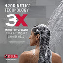 DELTA TRINSIC TEMPASSURE 17T SERIES H2OKINETIC SHOWER FAUCET TRIM KIT - CHROME - Like New