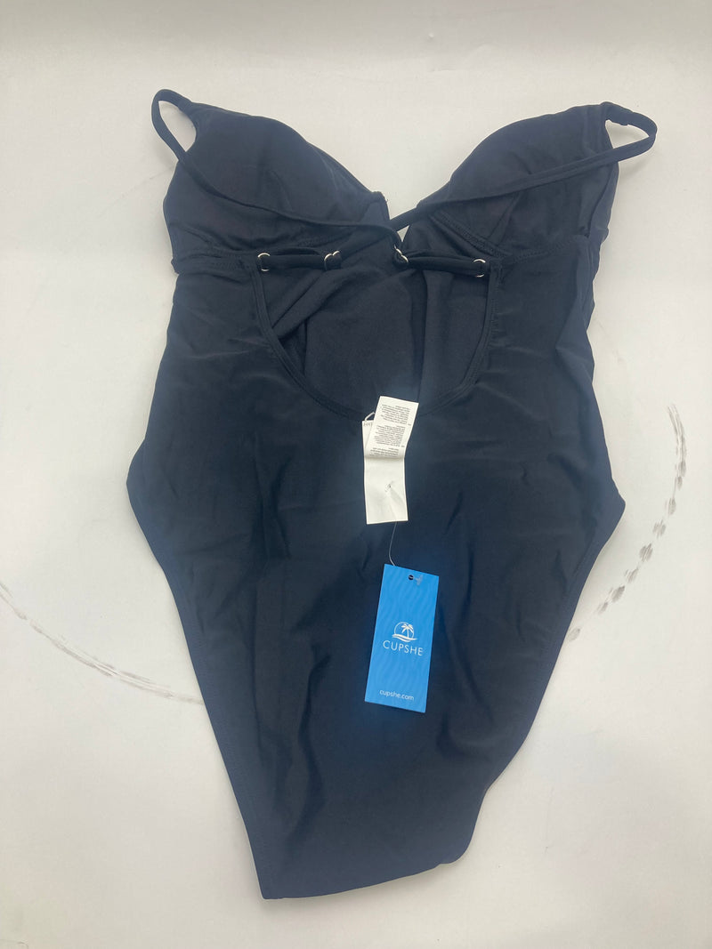 CUPSHE ONE PIECE SWIMSUIT L - BLACK - SIZE: WOMEN L - BLACK - Brand New