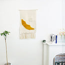 DECOPICK Macrame Woven Wall Hanging Tapestry, Fabric 19.7x36.2" The moon & stars - Brand New