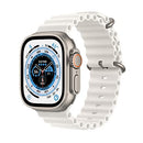 Apple Watch Ultra GPS Cellular 49mm Titanium Case White Ocean Band MNH83LL/A - Like New