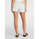 NO BOUNDARIES FOLDOVER SHORTS LACE TRIM - SIZE: M - PLATINUM SILVER HEATHER - Brand New