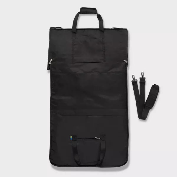 OPEN STORY 2-IN-1 GARMENT DUFFEL BAG - BLACK - Like New