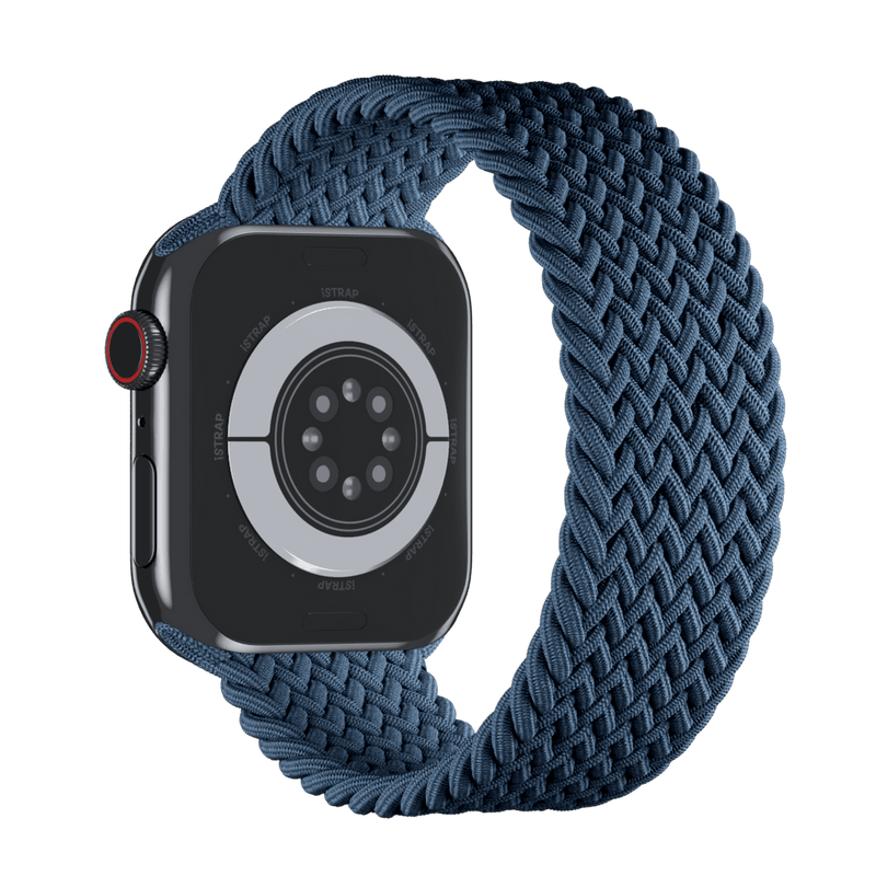 APPLE WATCH 45MM BRAIDED SOLO LOOP SIZE 7 - STORM BLUE - Like New