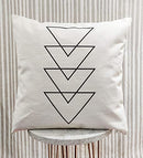 EFOLKI BOHO THROW PILLOW COVERS FOR COUCH BED 18X18 SET OF 6 WHITE/BROWN/BLACK - Brand New