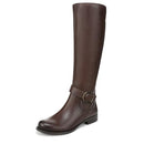 Naturalizer Women's Jaya Wide Calf Knee High Boot Chocolate Brown Leather 11 W - Brand New