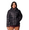 COLUMBIA WOMEN'S HARMONY FALLS HOODED DOWN JACKET, BLACK, SMALL - Brand New