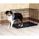 PRECISION PET PRODUCTS TWO DOOR GREAT CRATE WIRE DOG CRATE 42 INCH - BLACK - Like New
