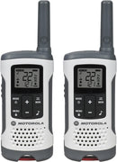 Motorola Talkabout Rechargeable Two-Way Radios, 2 Pack - White Like New