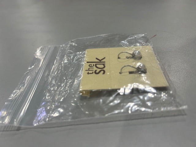 THE SAK SILVER DROP EARRINGS - SILVER - Brand New