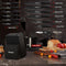 Astercook 15 Piece Knife Set Sharpener Block German Stainless Steel - BLACK - Like New