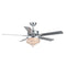 CO-Z 52-IN CHANDELIER CEILING FAN WITH LIGHT AND REMOTE ( 5 -BLADE ) - SILVER - Like New