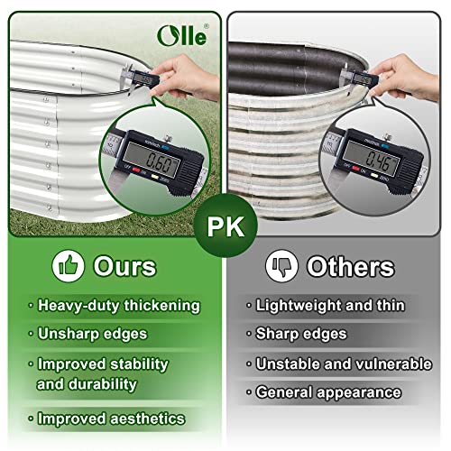 Olle Galvanized Planter for Vegetables 12-in-1 Large Metal Raised Bed Gardening - Like New